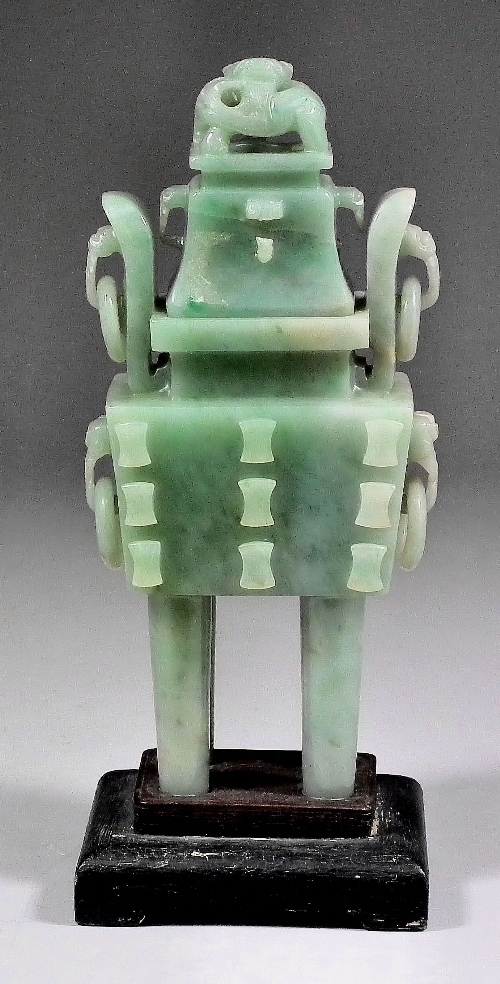 A Chinese green jadeite rectangular 15d8f8