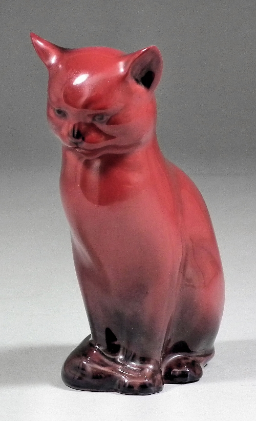 A Royal Doulton red ''Flambe''