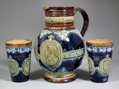 A Doulton Lambeth stoneware pottery