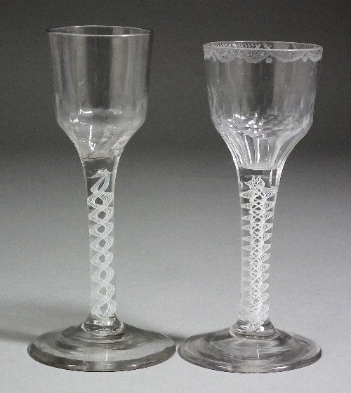 An 18th Century wine glass the