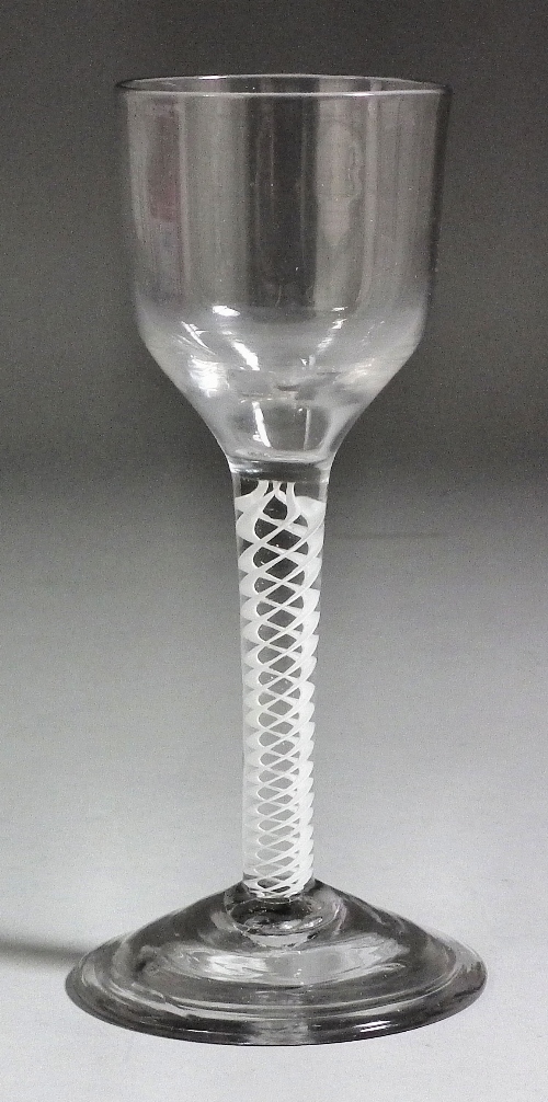 An 18th Century wine glass with 15d932