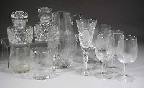 A Rowland Ward bulbous glass jug 15d93a