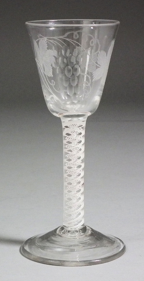 An 18th Century wine glass the 15d934