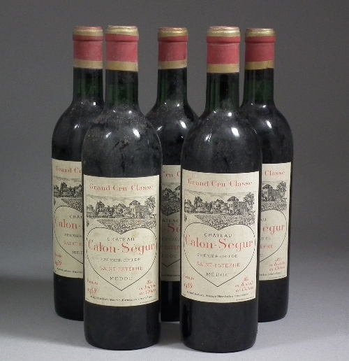 Five bottles of 1959 Chateau Calon Segur 15d951