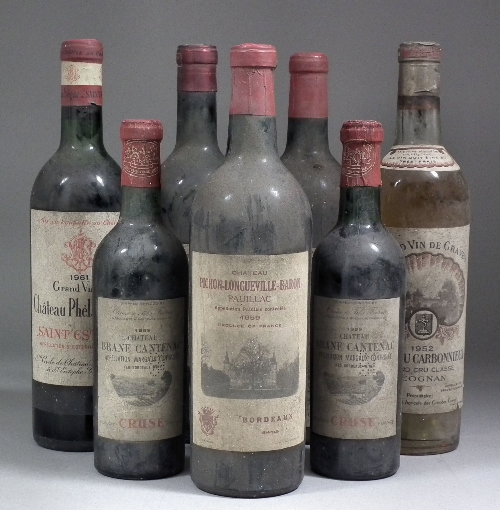 A bottle of 1959 Chateau Pichon Longueville Baron 15d958