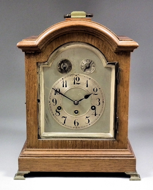 A late 19th Century German oak cased