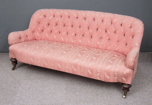 A late Victorian two seat settee 15d994