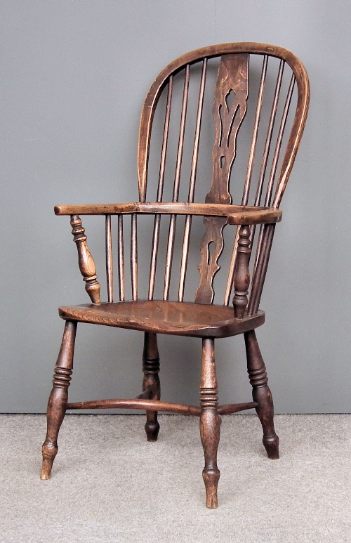 A 19th Century ash and elm seated