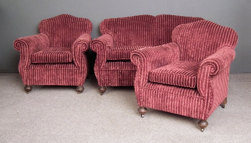 A 1930s three piece lounge suite