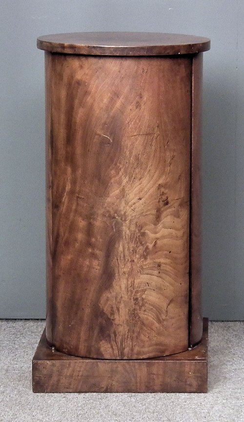 A Victorian figured mahogany cylindrical 15d9e1