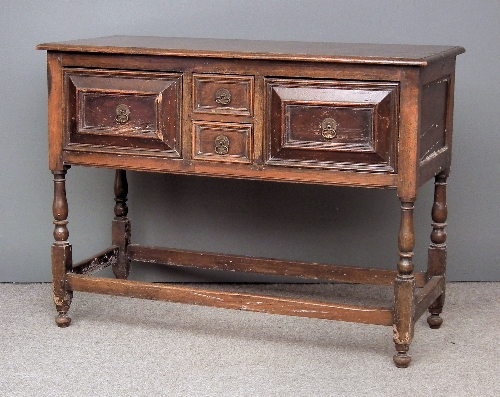 An oak dresser of 17th Century design