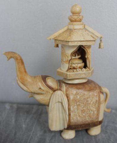 Asian Ivory Elephant with Buddhist 15d9f8