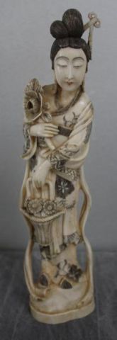 Signed Asian Ivory of a Woman with 15d9fd