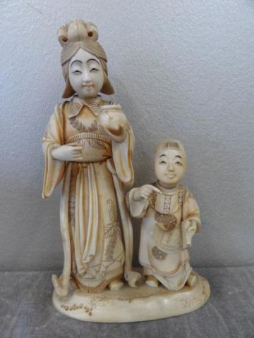 Asian Ivory of a Woman and Child The 15d9ff
