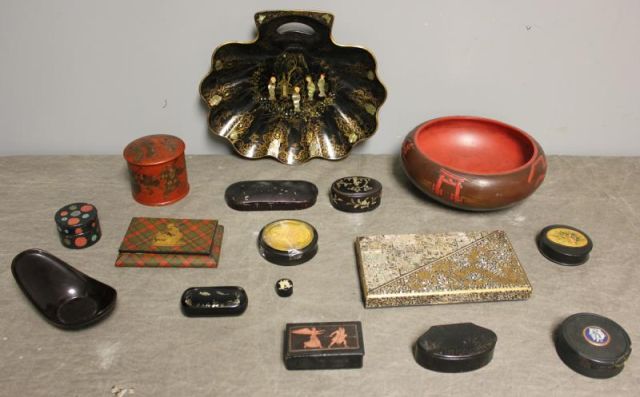 Vintage Lot of Papier Mache and Asian