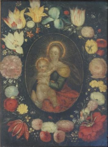 Early Oil on Copper Madonna Child Consignor 15da44