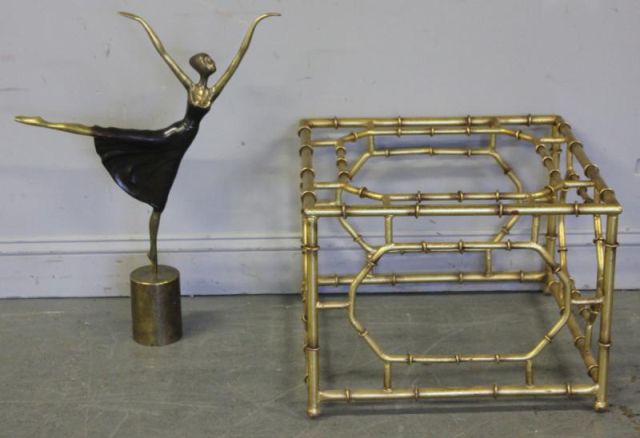 Metal Cube Form Coffee Table with