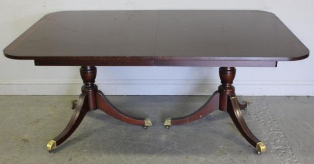 Double Pedestal Mahogany Dining