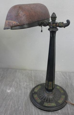 Emeralite Desk Lamp with Acid Etched