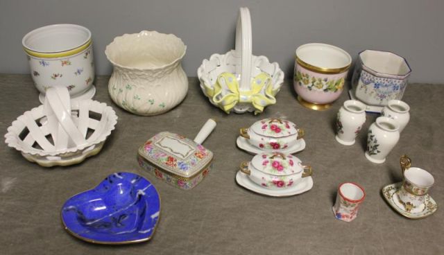 Porcelain Lot Incl a Belleek Cache 15dac1