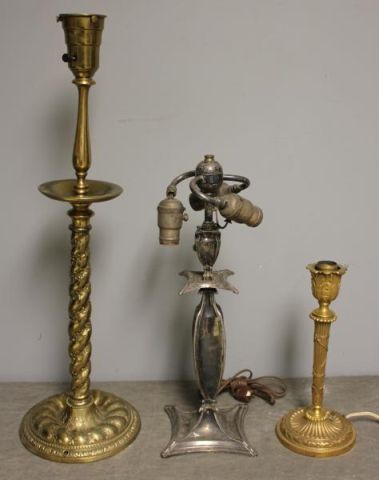 Lamp Lot Includes a silverplate 15db04