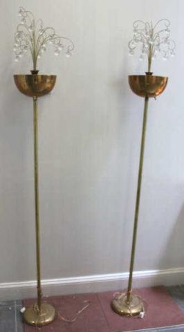 Pair of Gilt Metal Torchieres with 15db02