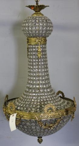 Gilt Metal and Beaded Balloon Form