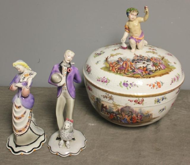 Porcelain Lot Including a Large K.P.M.