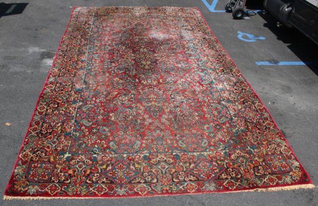 Unusual Size Antique Sarouk Carpet.From