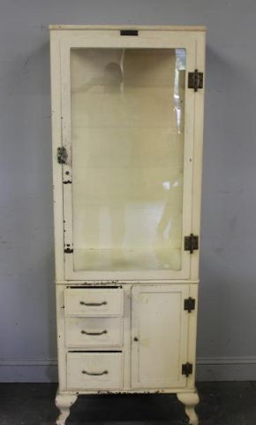 Vintage Industrial Medical Cabinet With 15db35