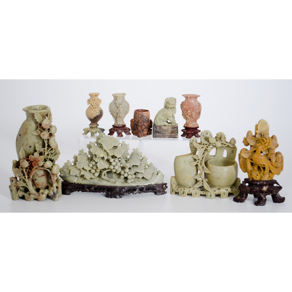 Group of Chinese Carved Soapstone 15dbb0