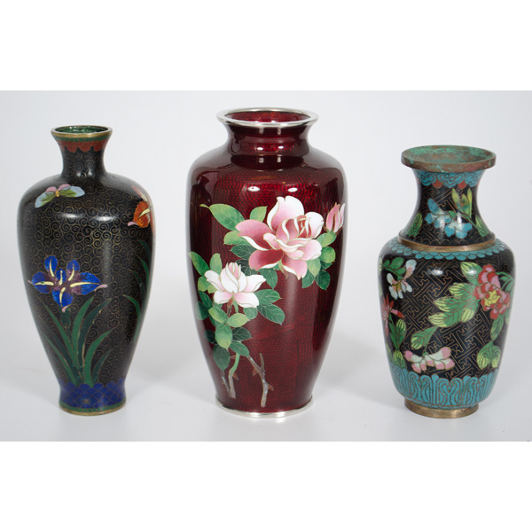 Japanese Cloisonne Vases Japanese  15dbbb