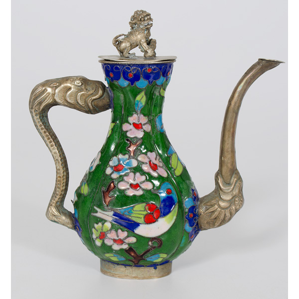 Enameled Ewer Asian. A mixed metal