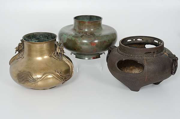 Collection of Metal Vessels Asia.