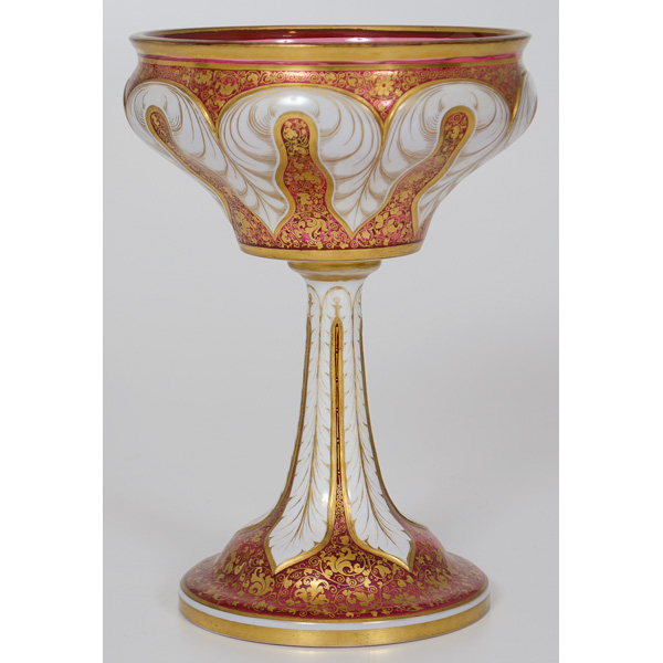 Bohemian Glass Compote Continental  15dc54