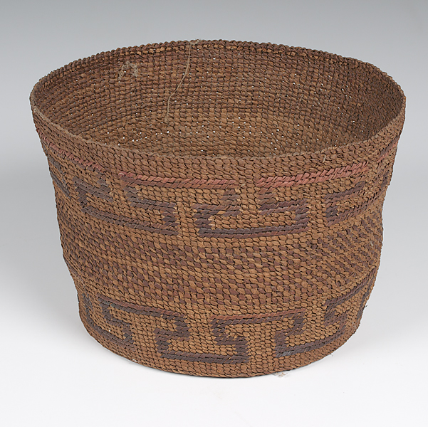 Tlingit Imbricated Basket cedar
