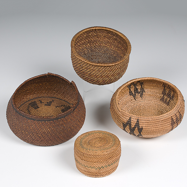 Grouping of Native American Baskets