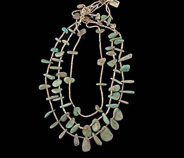 Navajo Turquoise Tab Necklaces