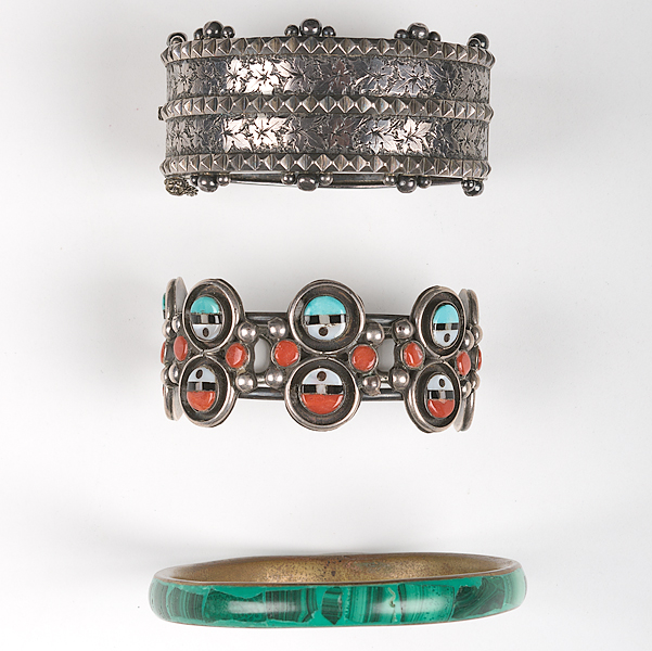 Zuni Inlay Bracelet Plus lot of 3 includes