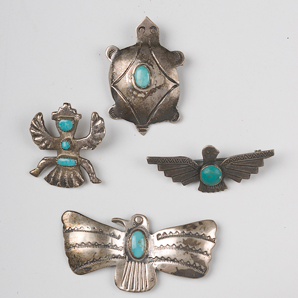 Curio Trade Pins with Turquoise 15dcfd