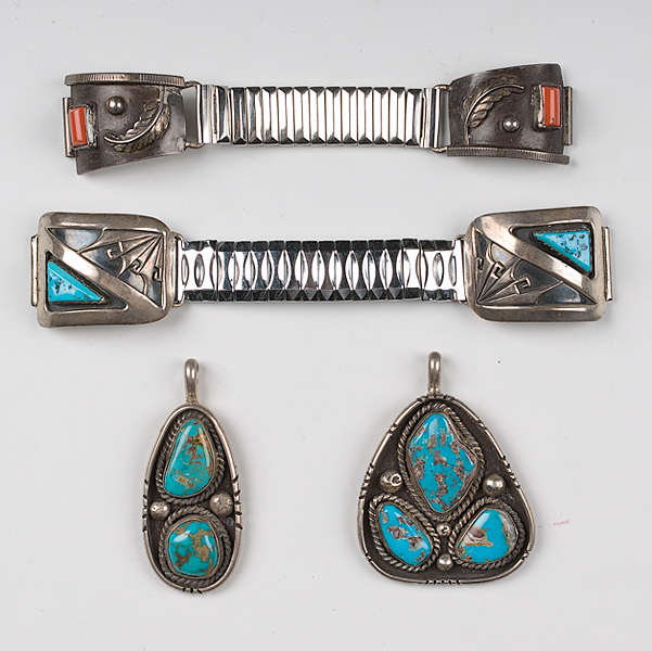 Navajo and Hopi Silver and Turquoise 15dd01