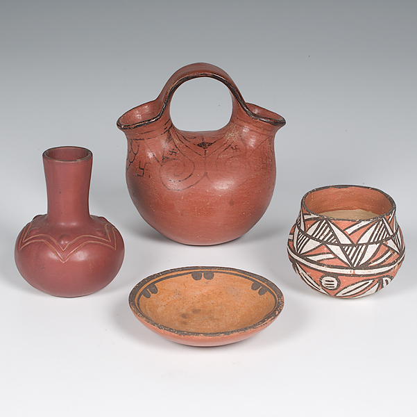Southwestern Pueblo Pottery Plus a Vase