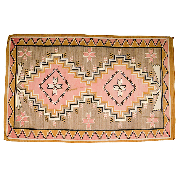 Navajo Room-size Weaving hand-spun