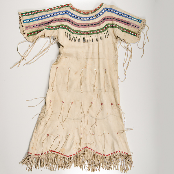 Central Plains Beaded Hide Dress