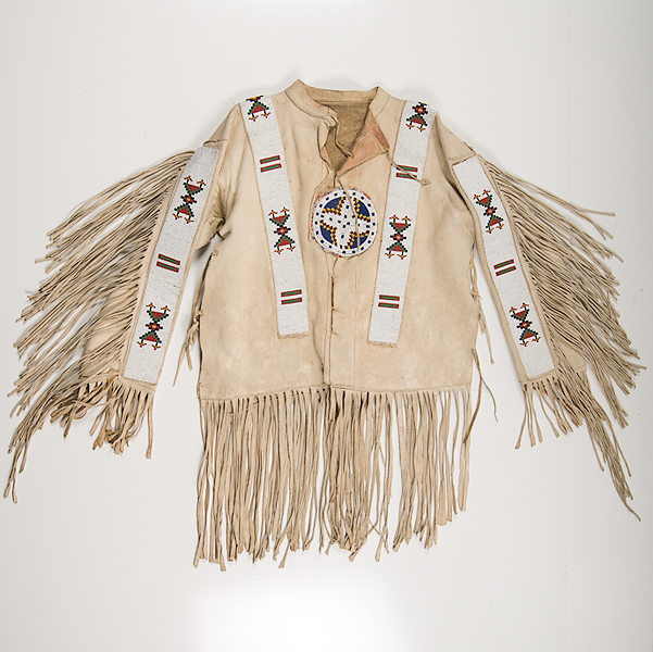 Sioux Beaded Hide Jacket and Leggings 15dd54