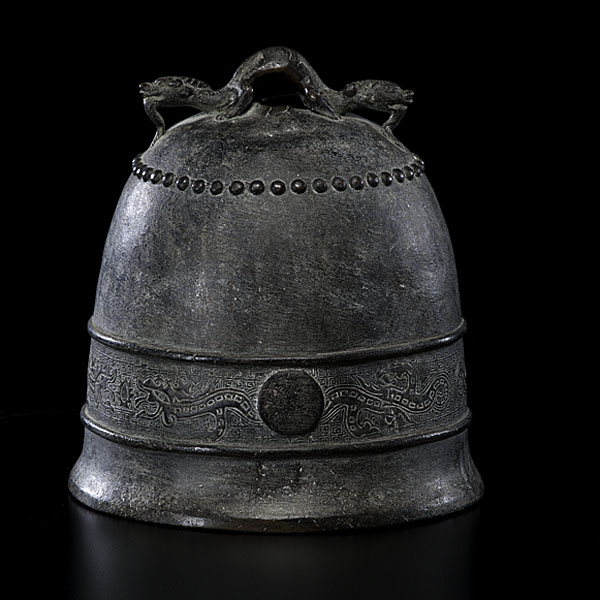 Chinese Bronze Bell Chinese 19th 15ddc4