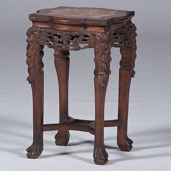 Chinese Rosewood and Marble Top 15ddd2