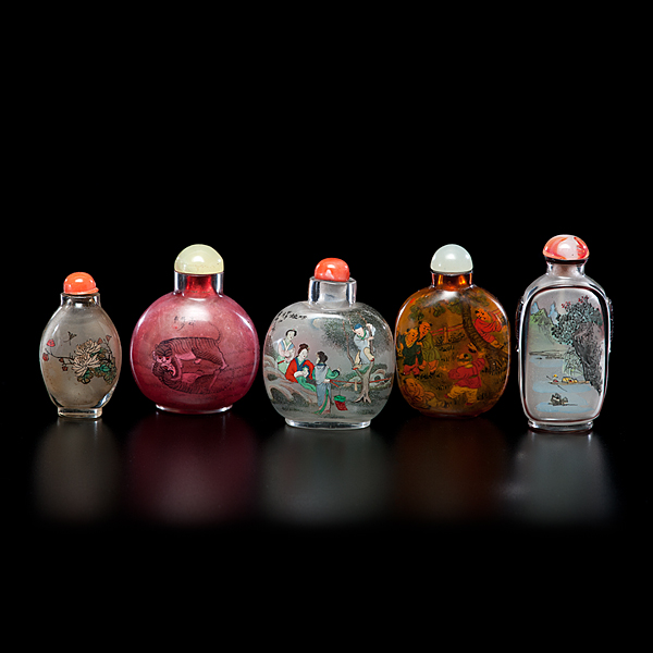 Reverse Painted Snuff Bottles Chinese