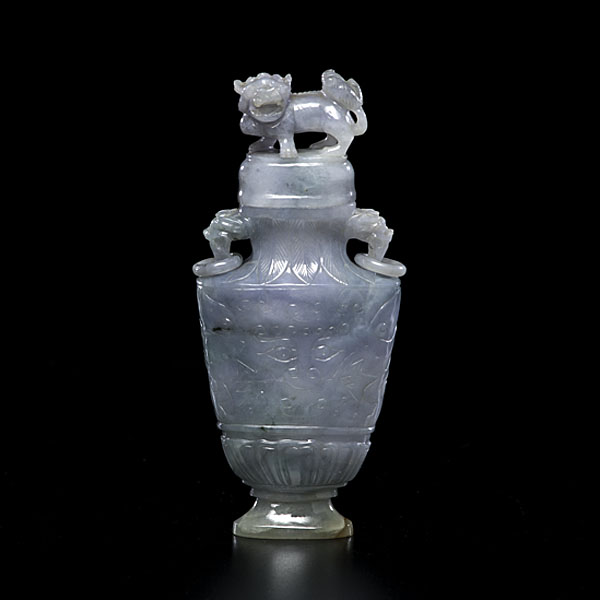 Archaistic Jadeite Vase Chinese 15ddda