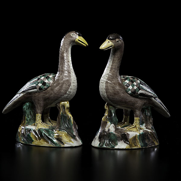 Chinese Sancai Geese Chinese 19th 15ddf4